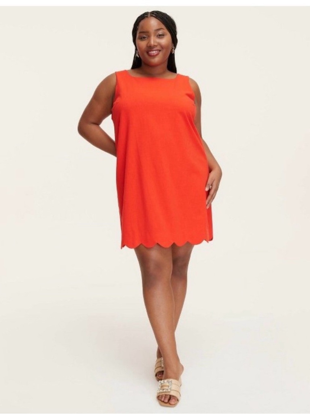 Kate Spade x Target Red Scalloped Hem Shift Dress XXL NWT